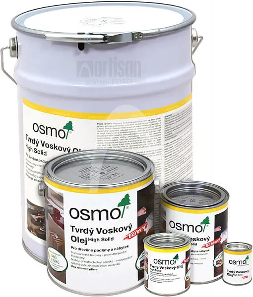 OSMO Tvrdý voskový olej farebný pre interiéry 0.005 l Grafit 3074 vzorka