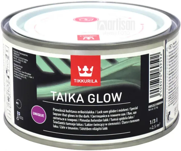 TAIKA GLOW - Špeciálny lak svietiaci v tme fosforová 0,33 l