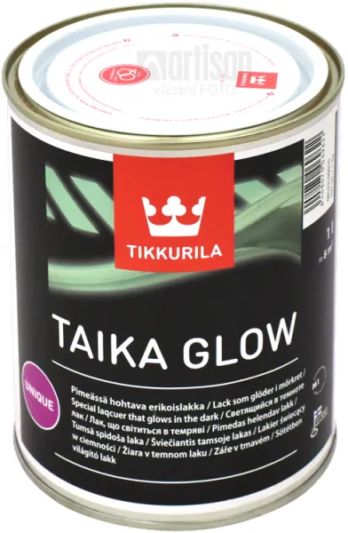 TAIKA GLOW - Špeciálny lak svietiaci v tme 1 l fosforová
