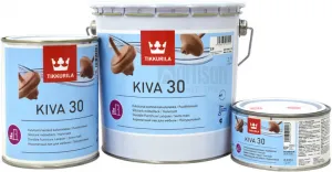 KIVA 30 - Interiérový nežltnúci lak na nábytok bezfarebný polomatný 2,7 L