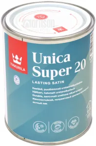 UNICA SUPER 20 - Odolný alkyd-uretánový lak bezfarebný polomatný 0,9 L