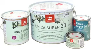 UNICA SUPER 20 - Odolný alkyd-uretánový lak bezfarebný polomatný 0,9 L