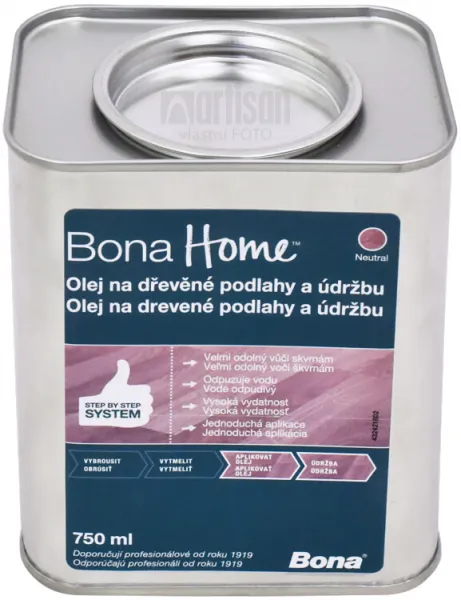 BONA Home Olej na drevené podlahy a údržbu 0.75 l Bezfarebný