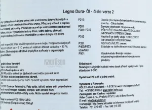 ADLER LEGNO DURA-ÖL - Univerzálny olej na nábytok a podlahy farblos - bezfarebný 2,5 l