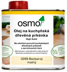 OSMO - Olej na kuchynské krájacie dosky 3099 - bezfarebný matný 0,5 l