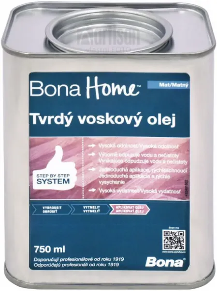 BONA Home Tvrdý voskový olej 0.75 l Bezfarebný matný