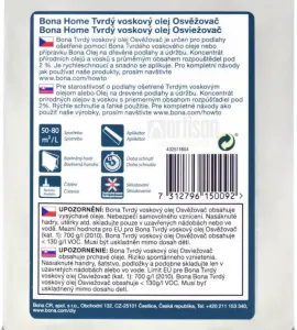 BONA Home Osviežovač tvrdého voskového oleja 0.75 l