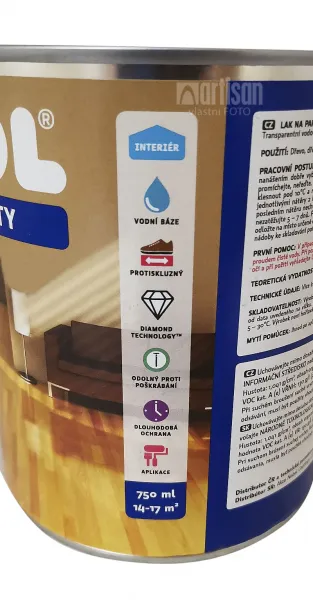 LUXOL Lak na parkety a drevené podlahy v interiéri 0.75 l Lesk