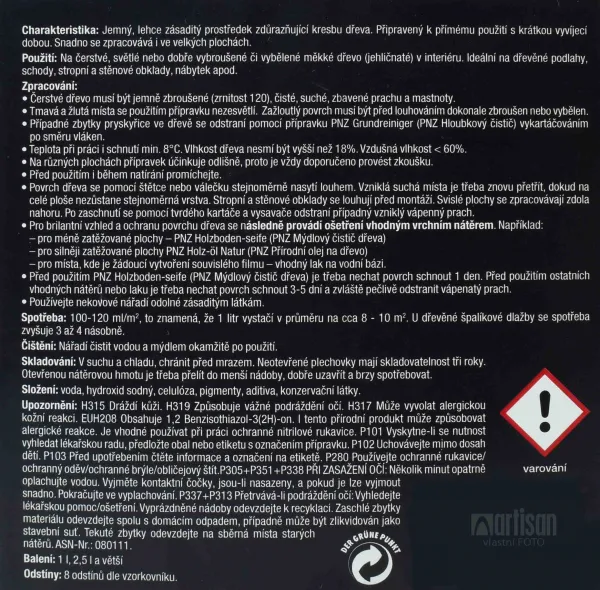 PNZ Lúh na mäkké drevo 2.5 l Antický 8