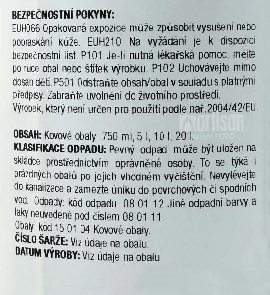 BORMA Hard Top Oil - tvrdý olej na dosky stolov 0.75 l Bezfarebný