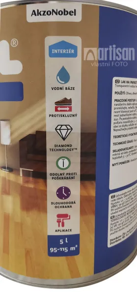 LUXOL Lak na parkety a drevené podlahy v interiéri 5 l Mat