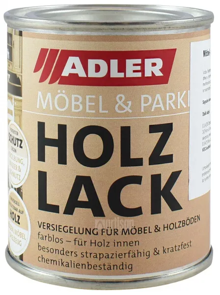 ADLER Holzlack - vodou riediteľný lak 0.125 l Lesklý