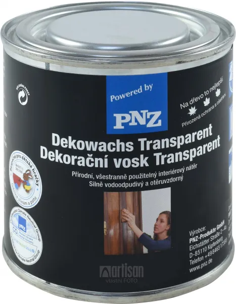 PNZ Dekoračný vosk Transparent 0.25 l Koňak