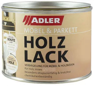 ADLER HOLZLACK - Univerzálny vodouriediteľný lak na nábytok a drevené parkety matný 0,375 L