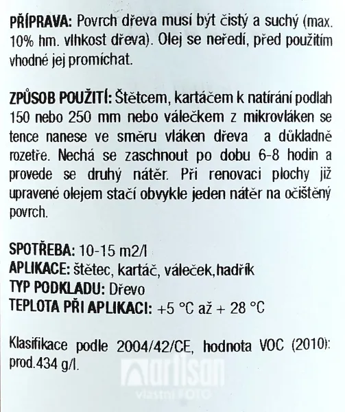BORMA Hardwax Parkett Oil - tvrdý voskový olej na parkety 1 l Bezfarebný