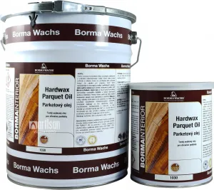 BORMA Hardwax Parkett Oil - tvrdý voskový olej na parkety 1 l Bezfarebný