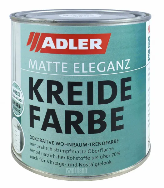 ADLER Kreidefarbe - univerzálna vodou riediteľná kriedová farba do interiéru 0.75 l Almabtrieb