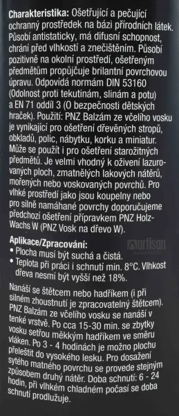PNZ Balzam zo včelieho vosku 2.5 l Bezfarebný