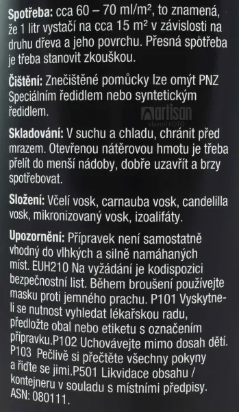 PNZ Balzam zo včelieho vosku 2.5 l Bezfarebný