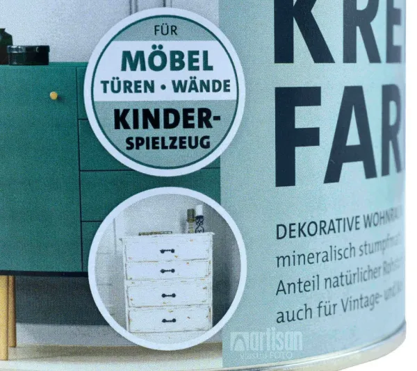 ADLER Kreidefarbe - univerzálna vodou riediteľná kriedová farba do interiéru 0.75 l Almabtrieb