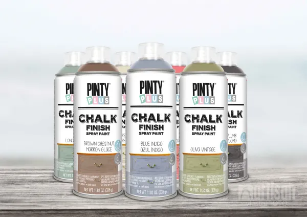 PINTY PLUS CHALK - Kriedová farba v spreji CK799 - grafit 0,4 L