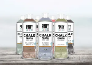 PINTY PLUS CHALK - Kriedová farba v spreji CK799 - grafit 0,4 L