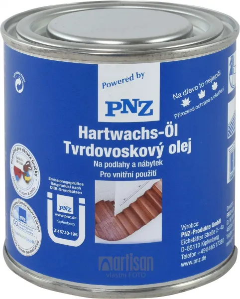 PNZ Tvrdovoskový olej 0.25 l Bezfarebný polomat