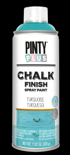 PINTY PLUS CHALK - Kriedová farba v spreji 400 ml CK797 - tyrkys