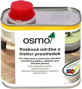 OSMO Vosková údržba a čistiaci prostriedok na podlahy 0.5 l Biely 3087