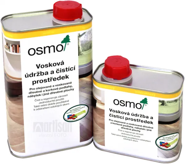 OSMO Vosková údržba a čistiaci prostriedok na podlahy 0.5 l Biely 3087
