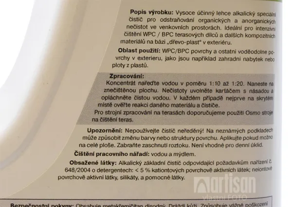 OSMO Čistič WPC & BPC - čistič kompozitných terás 8021 1 l bezfarebný