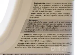 OSMO Čistič WPC & BPC - čistič kompozitných terás 8021 1 l bezfarebný