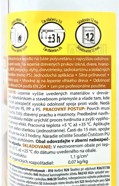 SOUDAL PU lepidlo na drevo 66A 5 kg