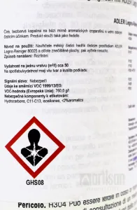 Adler Legno-Reiniger - riedidlo a čistiaci prostriedok na olejované povrchy dreva 1 l farblos - bezfarebný