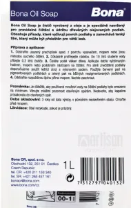 BONA Soap Oil - čistič na olejované podlahy 1 l
