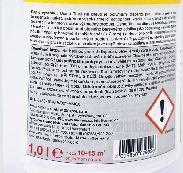 OSMO Tmel na parkety a škáry 1 l 7350 - bezfarebný