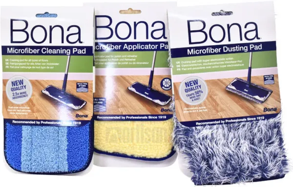 BONA Dusting pad - modro-biela utierka z mikrovlákna na pohltenie prachu