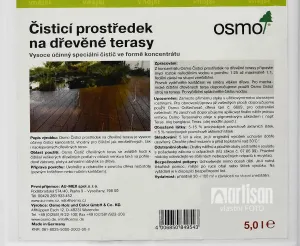 OSMO Čistič drevených terás - koncentrát 8025 bezfarebný 5 l