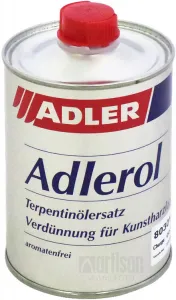 Adler Adlerol Terpentinölersatz - riedidlo na laky a lazúry na drevo 0,5 L farblos - bezfarebný