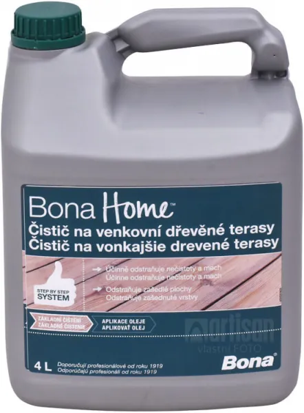 BONA Home Čistič na vonkajšie drevené terasy 4 l Bezfarebný