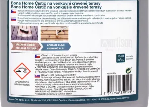 BONA Home Čistič na vonkajšie drevené terasy 4 l Bezfarebný