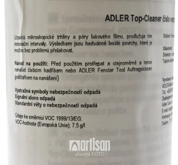 ADLER Top-Cleaner - údržbový čistič na okná 250 ml 51696