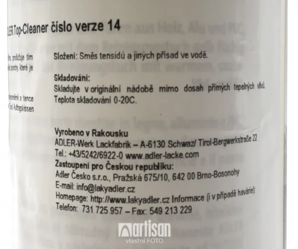 ADLER Top-Cleaner - údržbový čistič na okná 250 ml 51696