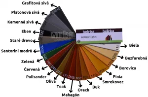 BELINKA Vzorkovník Top Lasur UV Plus - vejár