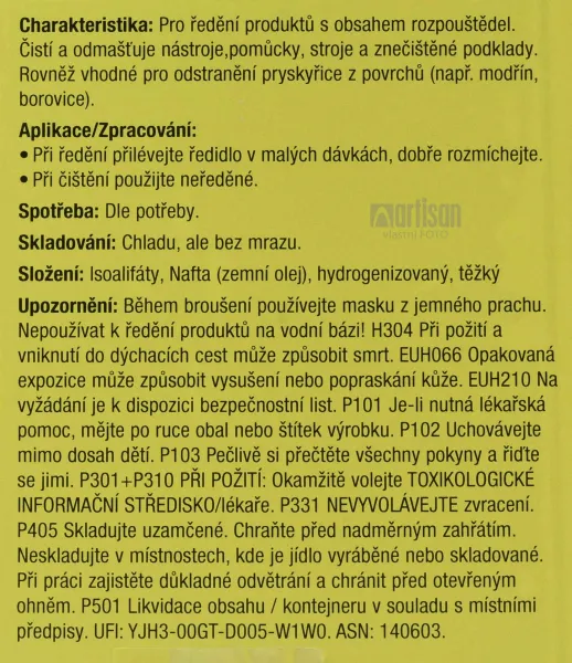 PNZ Špeciálne bezaromatické riedidlo 2.5 l