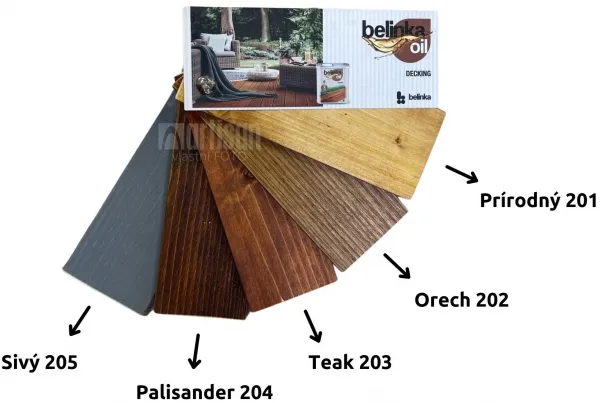 BELINKA Vzorkovník Oil Decking - vejár