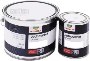 Primalex 2v1 - základná a vrchná farba v jednom 2,5 l modrá