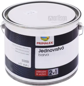 Primalex 2v1 - základná a vrchná farba v jednom 2,5 l modrá