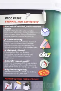 AUSTIS ETERNAL AKRYLÁT MAT - Vrchná farba do interiéru a exteriéru 016 - modrá 5 kg