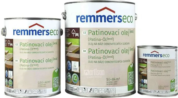 REMMERS Vzorkovník Terasové oleje ECO - záhradný nábytok a terasy - vejár